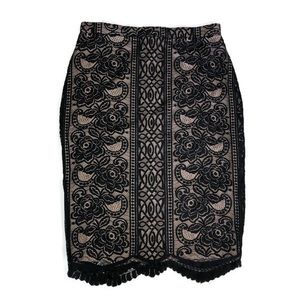 Pencil🖤lace skirt